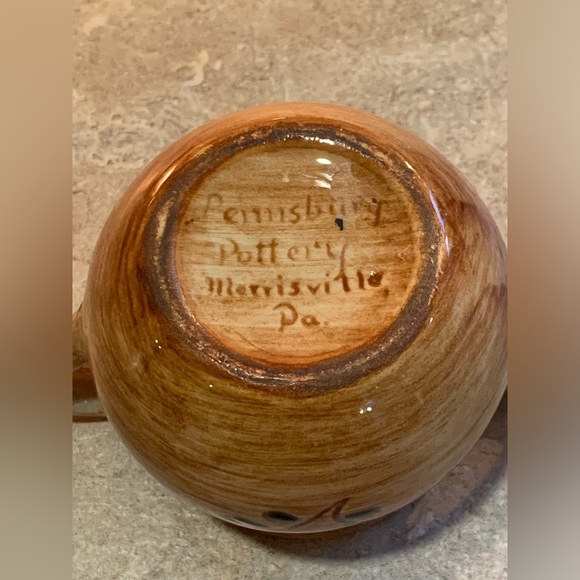 Pennsbury Pottery Rooster Sugar Bowl, No Lid. Amish. - Picture 5 of 7